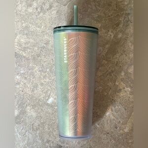 50th anniversary Starbucks 24 ounce frosted mermaid tail tumbler